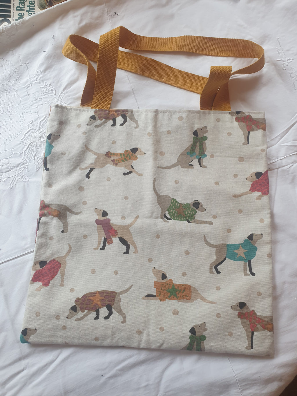 Calling Dog lovers - fun fabric shopping bags