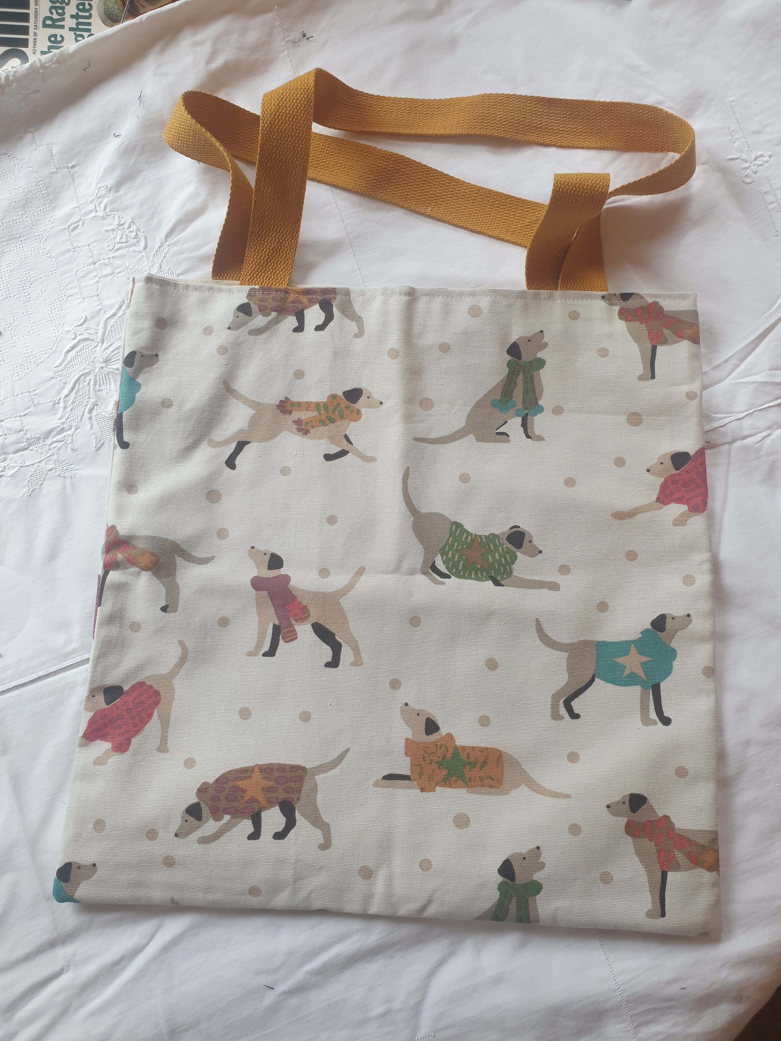 Calling Dog lovers - fun fabric shopping bags