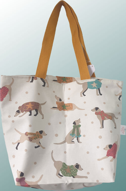 Calling Dog lovers - fun fabric shopping bags