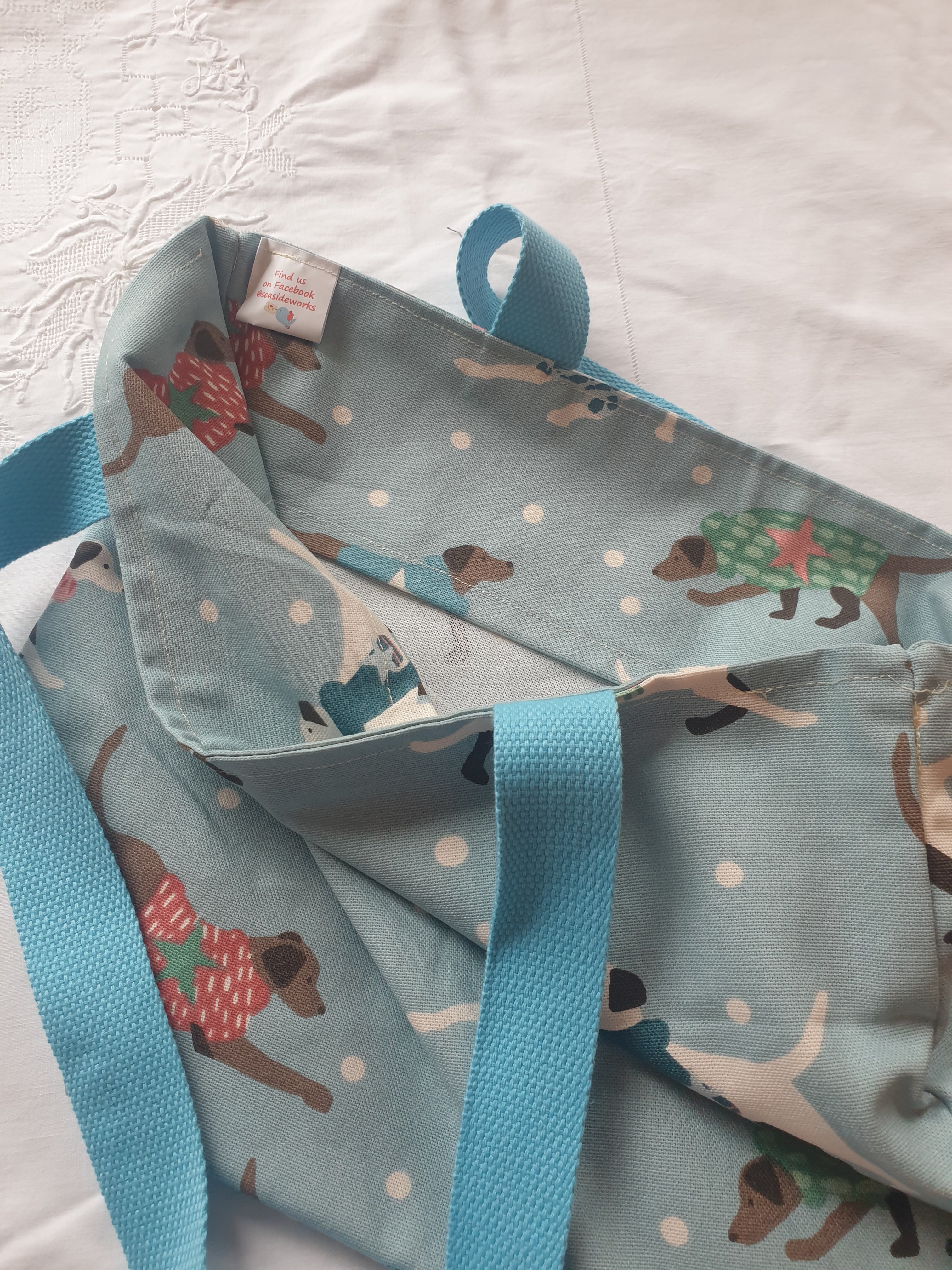 Calling Dog lovers - fun fabric shopping bags
